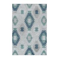 Flachwebeteppich Bahama Blau ca. 140x200cm - Blau, Design, Textil (140/200cm) - Novel