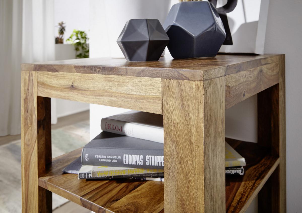 Standregal "Mumbai", aus Sheesham - Sheeshamfarben, MODERN, Holz (44/80/44cm) - MID.YOU