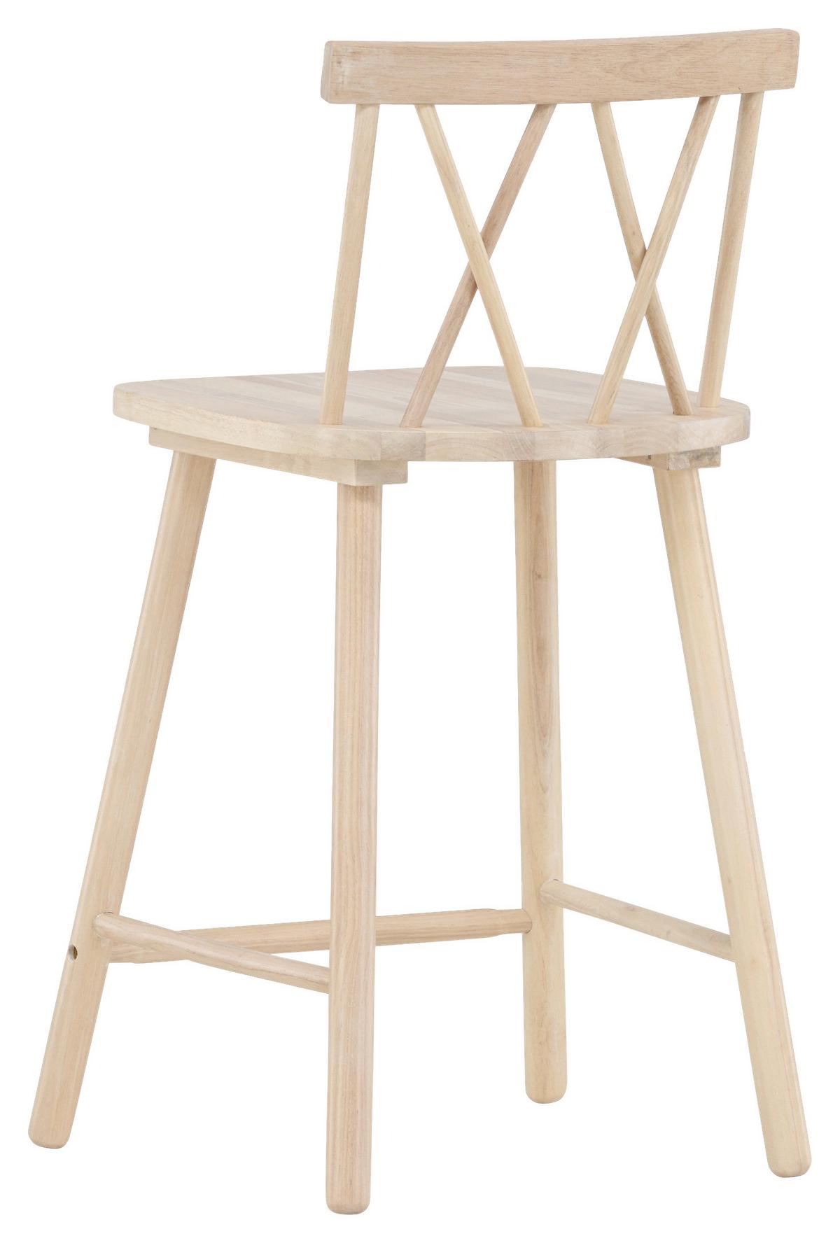 BARHOCKER-SET MOLLÖSTRÖM - Weiß, Design, Holz (43/90/44cm) - Livetastic