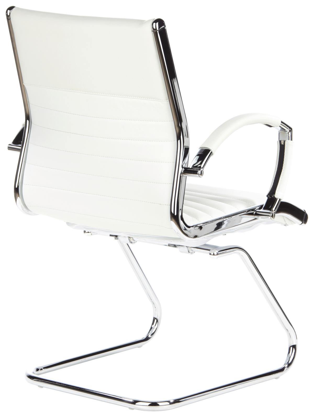 Konferenčni Stol Parma V, Kremno Bela - barve kroma/krem barve, Moderno, kovina/tekstil (62/94/46cm) - MID.YOU