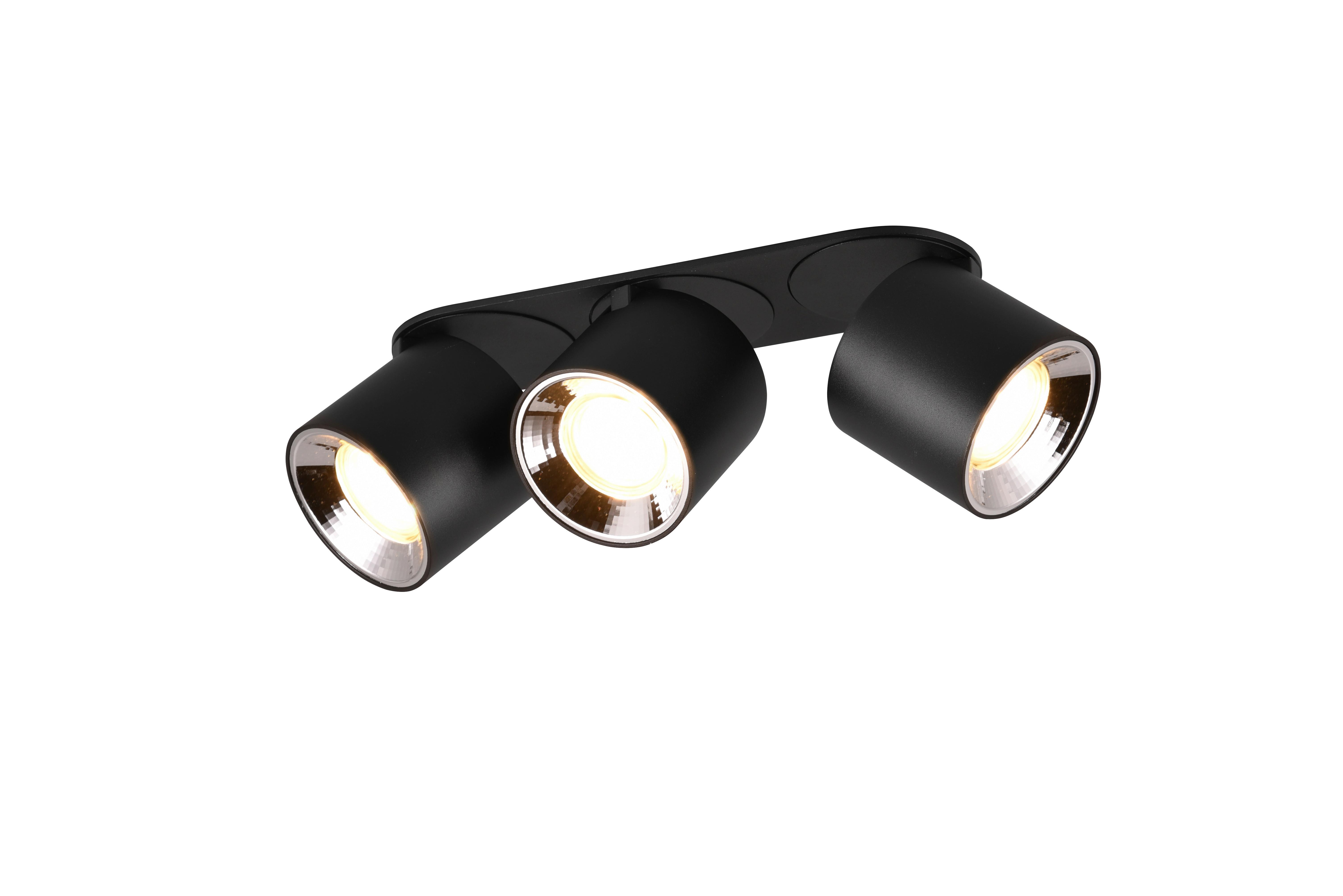 Strahler Guayana Schwarz max. 10 Watt - Schwarz, Basics, Metall (27,3/12,0/8,7cm) - Trio Leuchten