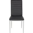 Stuhl in Schwarz - Schwarz, MODERN, Textil/Metall (43/97/51cm) - BASED