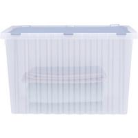 Box mit Deckel Vito in diversen Farben - Blau/Grau, Kunststoff (59/36/36cm)