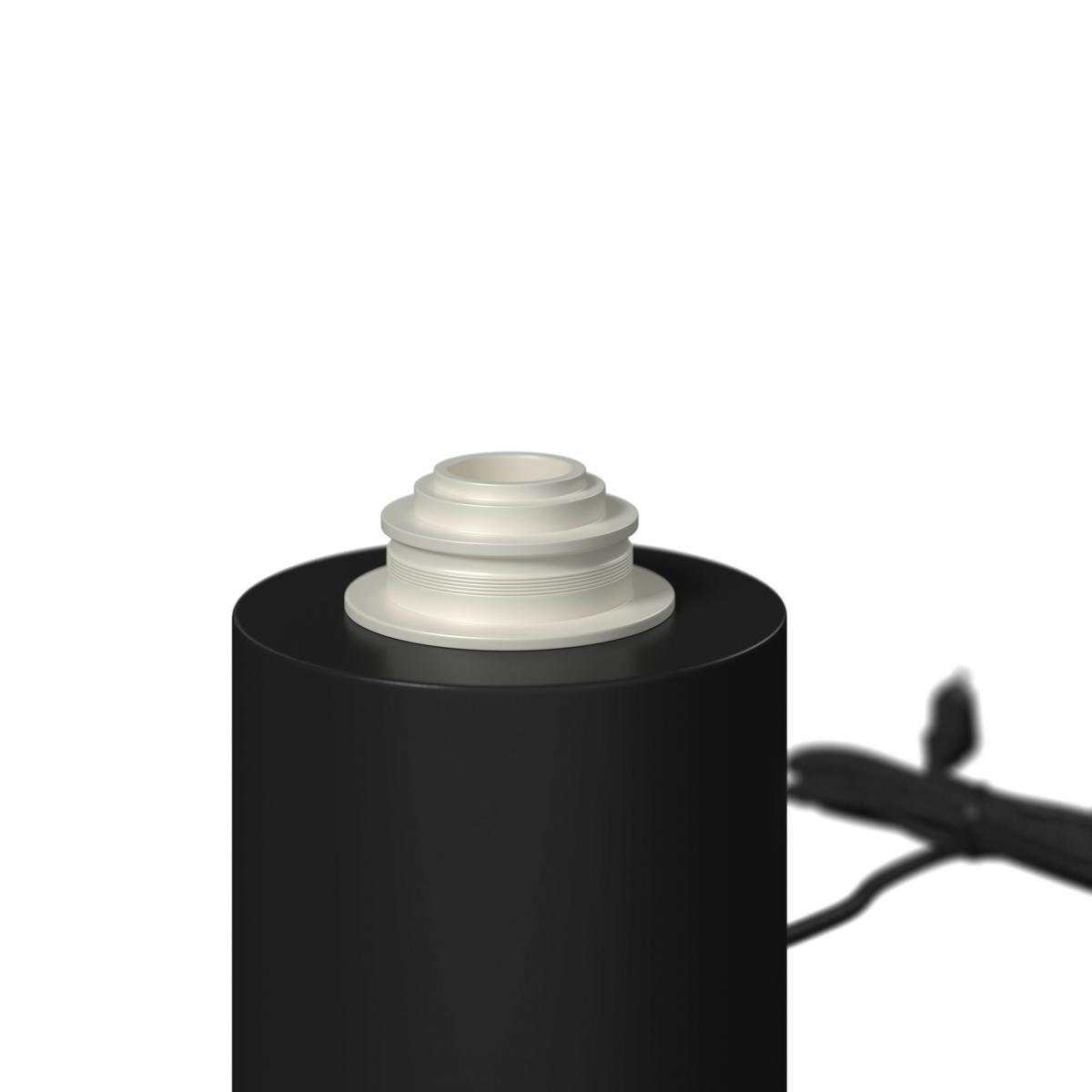 Tischleuchte Carla Schwarz max. 40 Watt - Schwarz, MODERN, Metall (22,5/22cm) - Bessagi Home