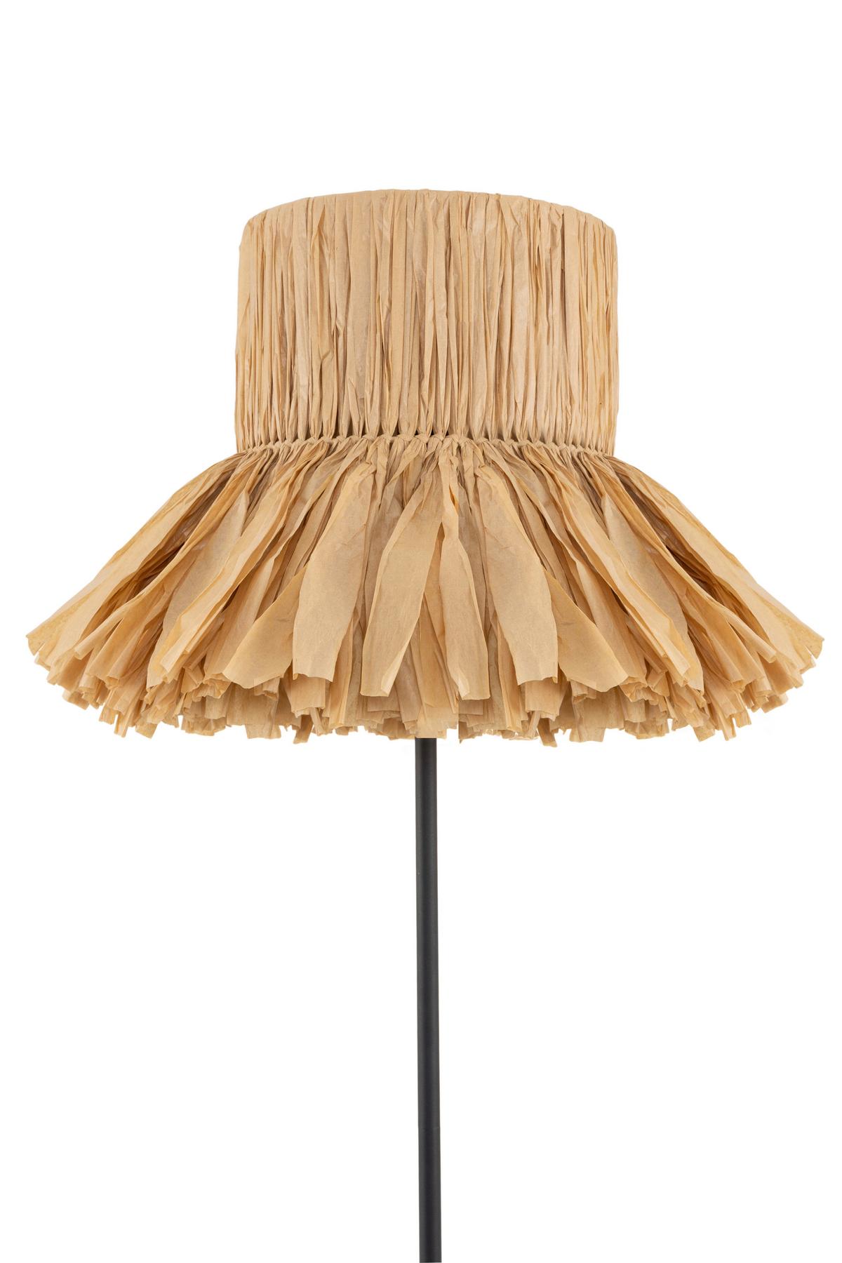 LAMPA STOJĄCA DANAI - kolor naturalny/czarny, Design, metal/papier (50/150cm) - Collet's Monde