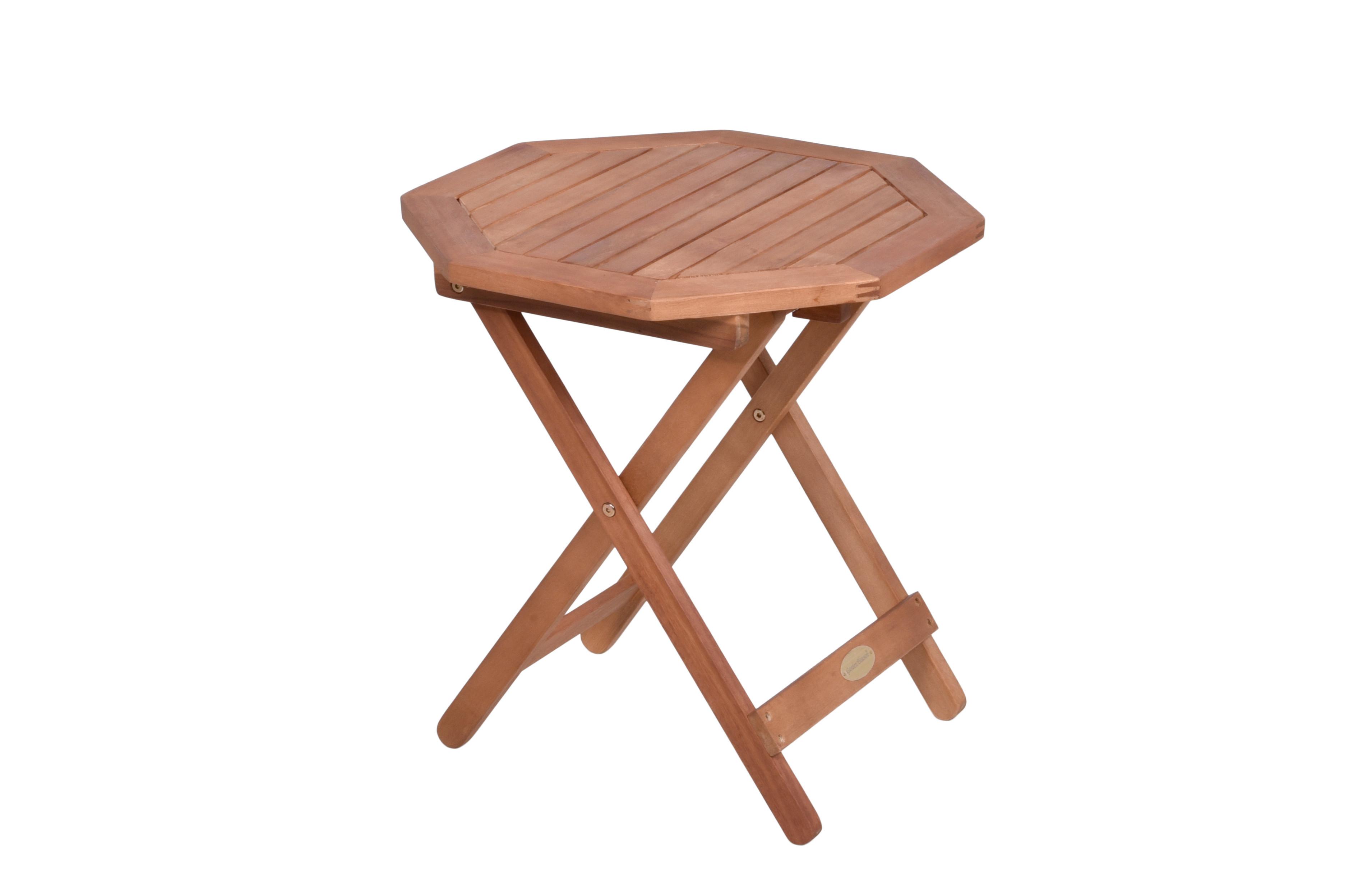 Gartentisch Holz Mayfield ca. 46x48 cm klappbar - Braun, Basics, Holz (46/46/48cm) - Gardenson