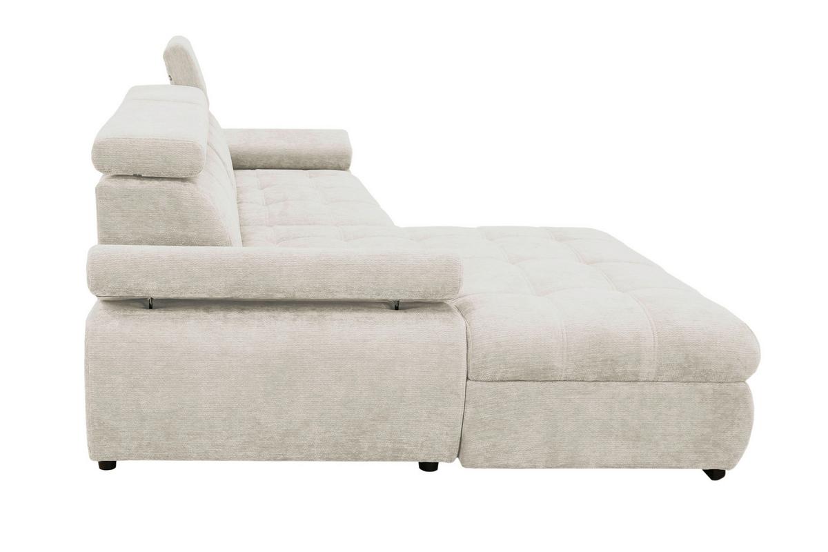 Kutna Garnitura Vegas - bež/crna, Design, drvo/tekstil (173/294cm) - Modern Living