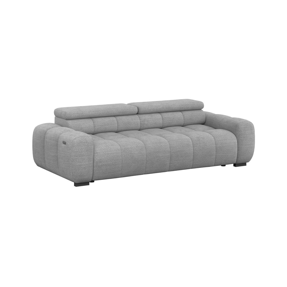 Velika Sofa Bull - siva/crna, Trend, tekstil/plastika (248/77-97/108cm) - Luca Bessoni