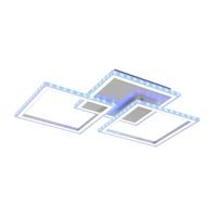 Led Mennyezeti Lámpa Qinton - alumíniumszínű, Romantik / Landhaus, műanyag/fém (95/44/7,3cm) - Premium Living