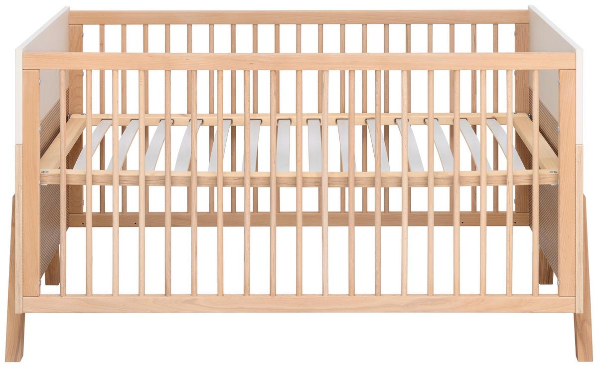 ŁÓŻKO SZCZEBELKOWE DIANA - szarobiały, Basics, materiał drewnopochodny/drewno (70/140cm) - Jimmylee