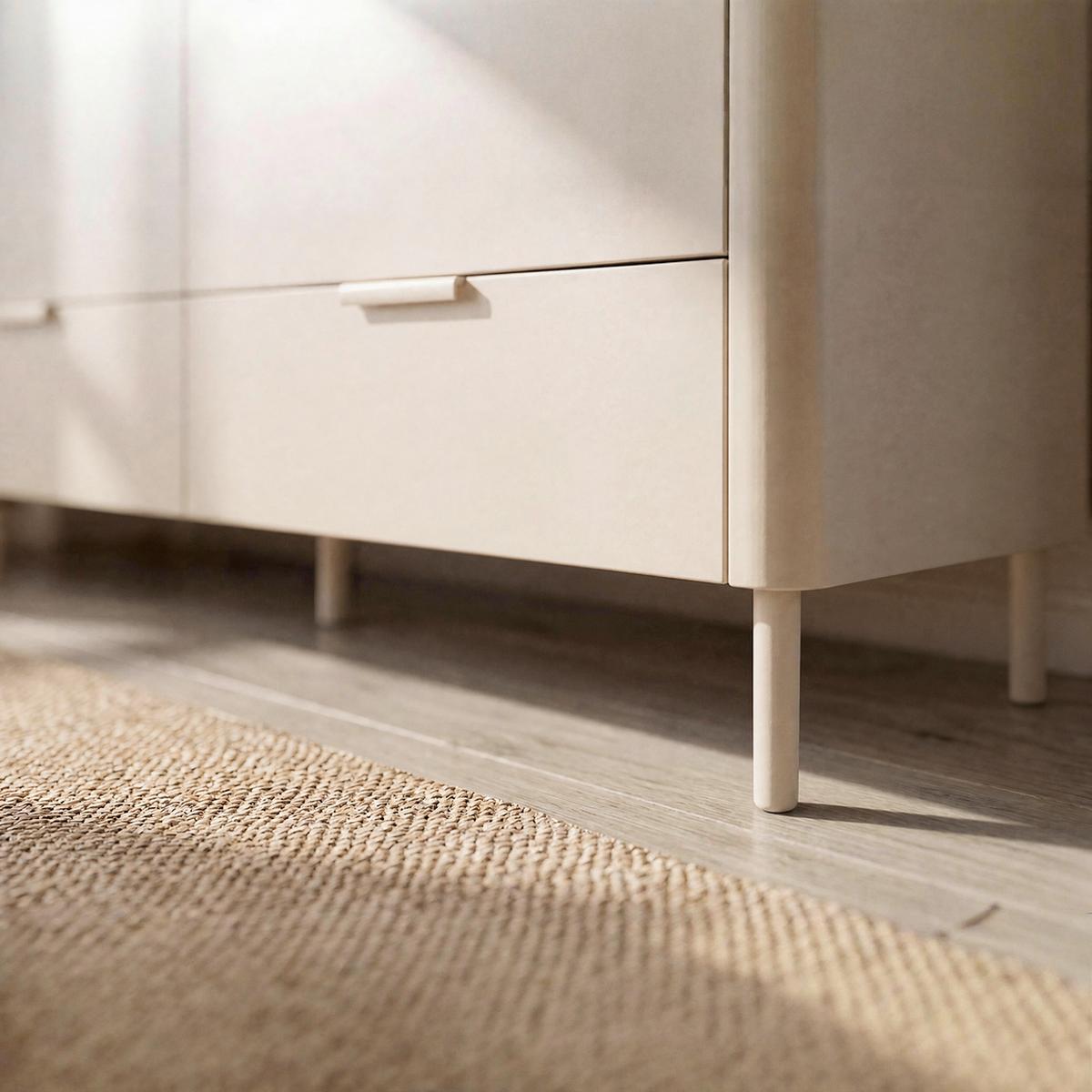 Sideboard Brenda Kaschmir MDF/Eisen - Kaschmir, MODERN, Holzwerkstoff/Metall (120/85/40cm) - Bessagi Home