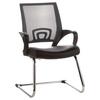 Konferenčni Stol Visto Net V, Črna/siva - srebrne barve/siva, Basics, kovina/tekstil (57/98/52cm) - MID.YOU