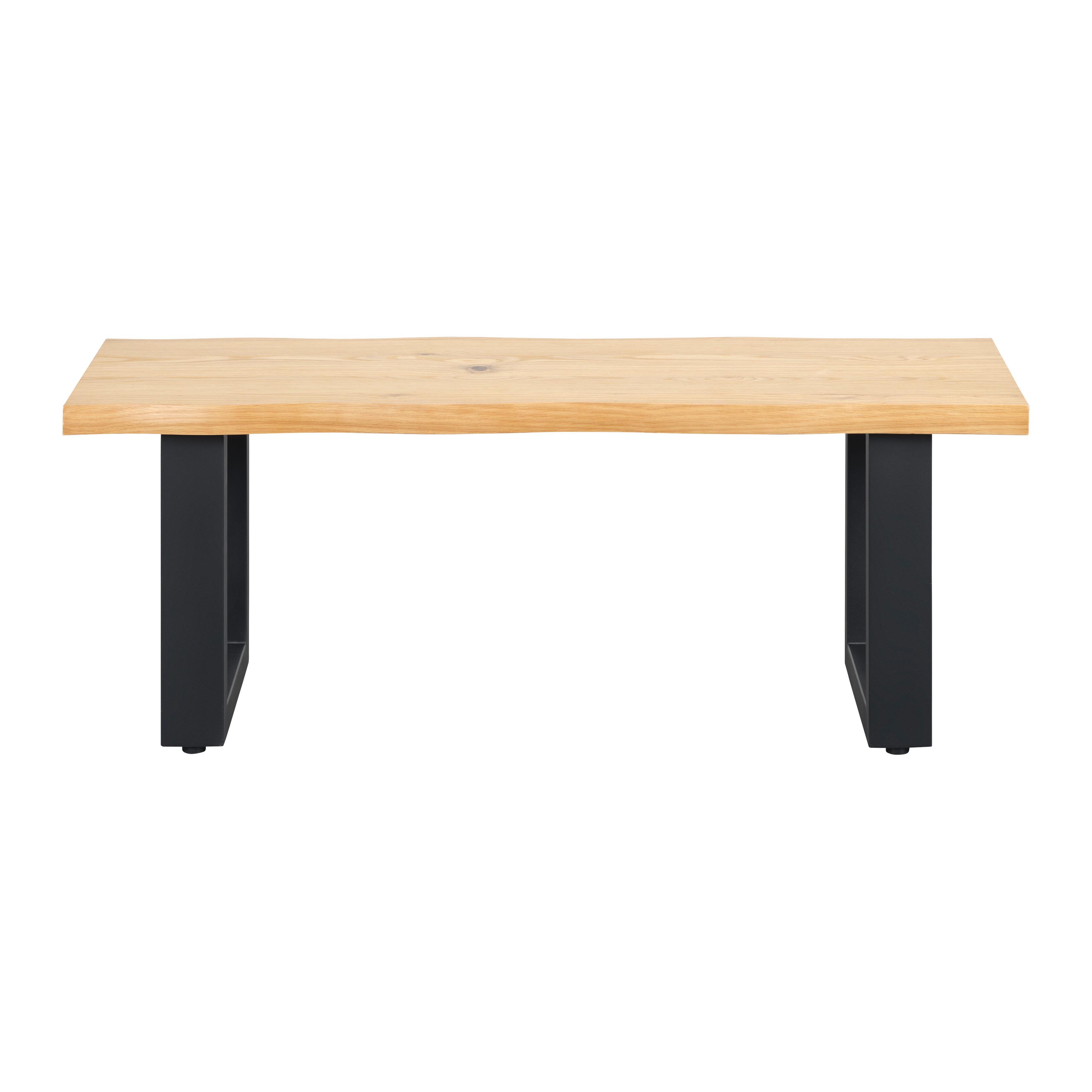 Ülőpad Boston - fekete/Artisan tölgy, Modern, fa/fém (120/45/38cm) - Modern Living