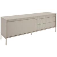 KOMODA NISKA SELINA - kaszmir, Design, materiał drewnopochodny/metal (160/57/40cm) - Xora