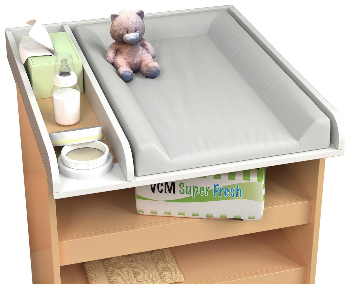 Wickelaufsatz Malira M Weiß - Weiß, Basics, Holzwerkstoff (65/7/73cm) - MID.YOU