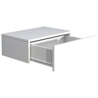 Nočna Omarica Usal M 45, Bela - bela, Moderno, leseni material (45/15/30cm) - MID.YOU