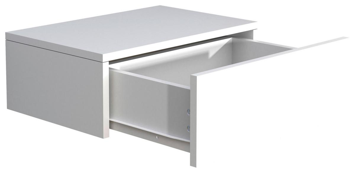 Nočna Omarica Usal M 45, Bela - bela, Moderno, leseni material (45/15/30cm) - MID.YOU