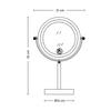 SPEGEL MED BELYSNING MIRRI 1-EXT- - svart, Modern, metall/glas (21/32/12cm) - Mömax