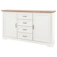 Komoda Jasmin Ii - bijela/hrast Artisan, Lifestyle, drvni materijal/metal (164/90/41cm) - Modern Living