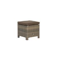 Vrtni Tabure Salerno - naravne barve/rjava, Romantika, kovina/umetna masa (40/40/40cm) - Gardenson