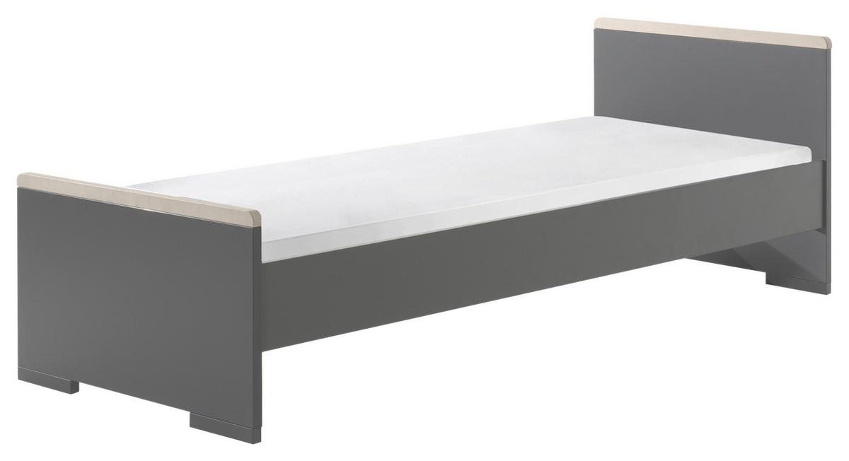 BETT London 90x200 cm Anthrazit - Anthrazit, MODERN, Holzwerkstoff (90/200cm) - MID.YOU
