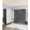 DÖRR UNIT -BASED- - antracit, Modern, trämaterial (45,4/232,6/1,8cm) - Based