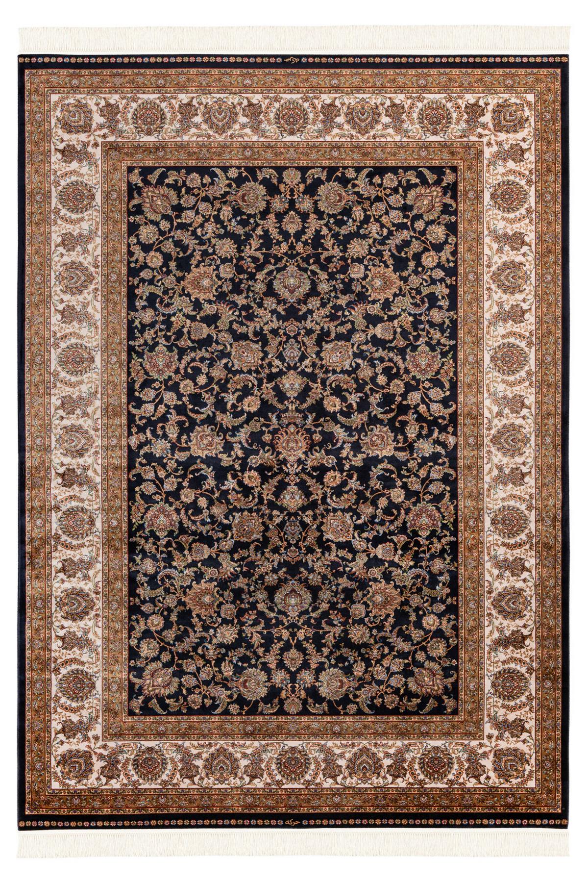 WEBTEPPICH MY BABYLON OF OBSESSION - Blau/Hellbraun, Design, Textil (200/290cm)