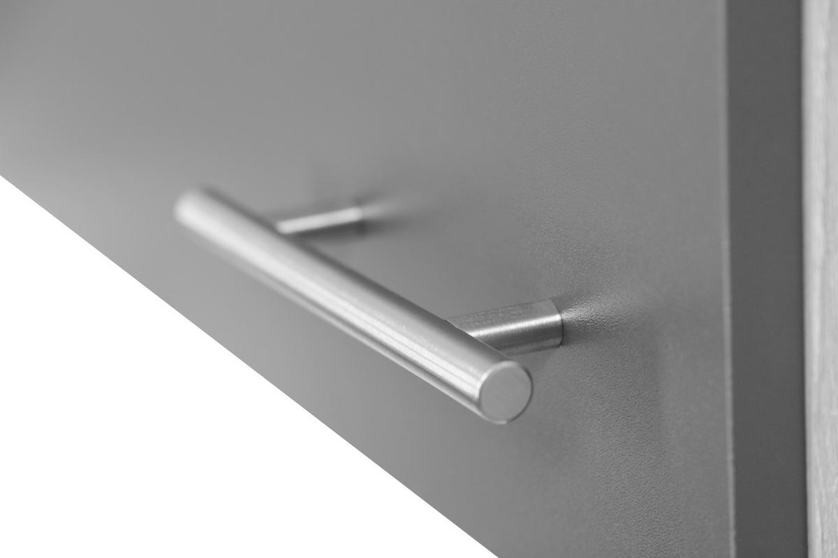 Set Kuhinjskih Zgornjih Omaric Merle, 4 Kos - srebrne barve/siva, Basics, kovina/leseni material (100/224,4/34,6cm) - Respekta