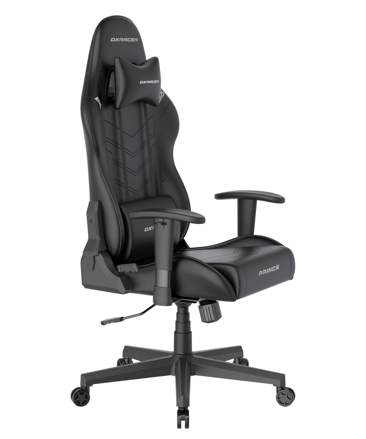 Gamingstuhl Prince Schwarz - Schwarz, KONVENTIONELL, Kunststoff/Textil (70/132/70cm) - Dxracer