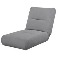 Fotelj Luna, Siva, Funkcija Ležišča - siva, Design, tekstil (81/88/160cm) - Livetastic