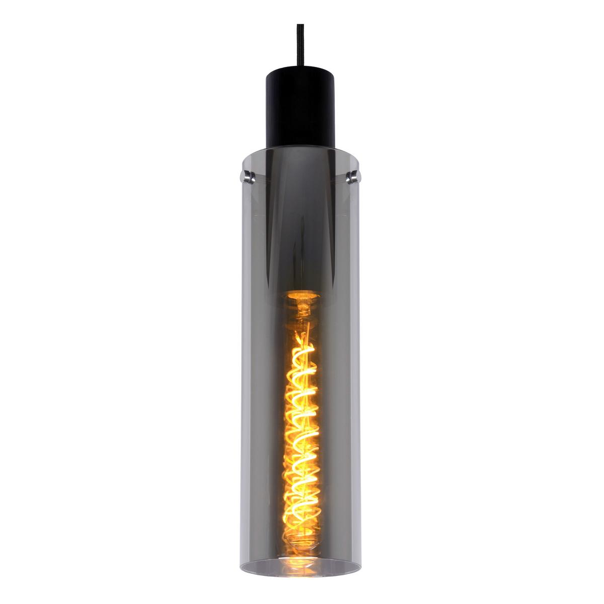 LAMPA WISZĄCA 74404/13/65 ORLANDO - jasnoszary, Design, szkło (32/32/172cm) - Lucide