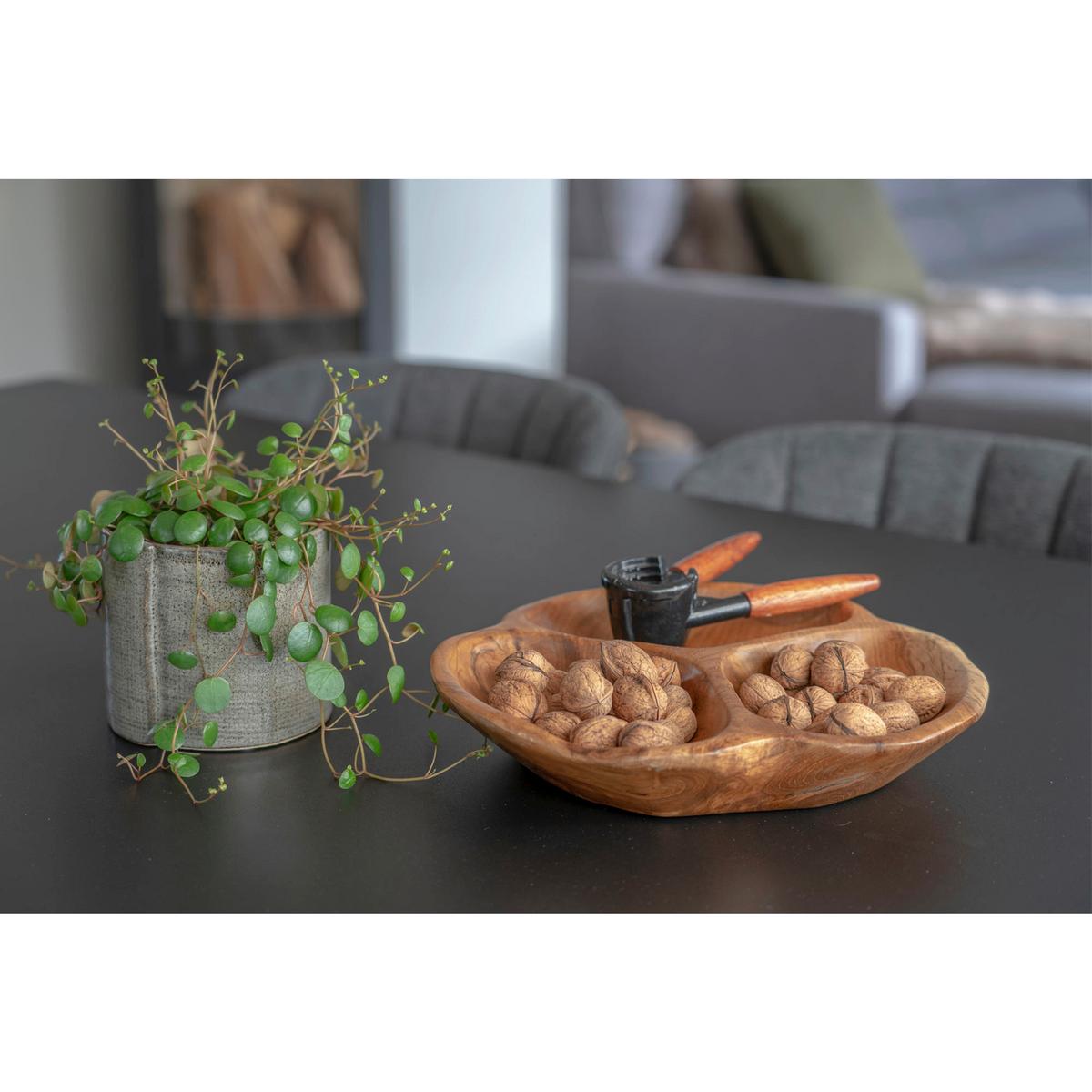 Obstschale Nola Bowl Teakfarben - Teakfarben, Design, Holz (30/5/30cm)