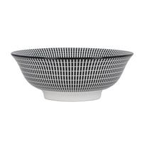 Suppenteller Shiva Schwarz/Weiß - Schwarz/Weiß, LIFESTYLE, Keramik (21/7,8cm) - Mömax