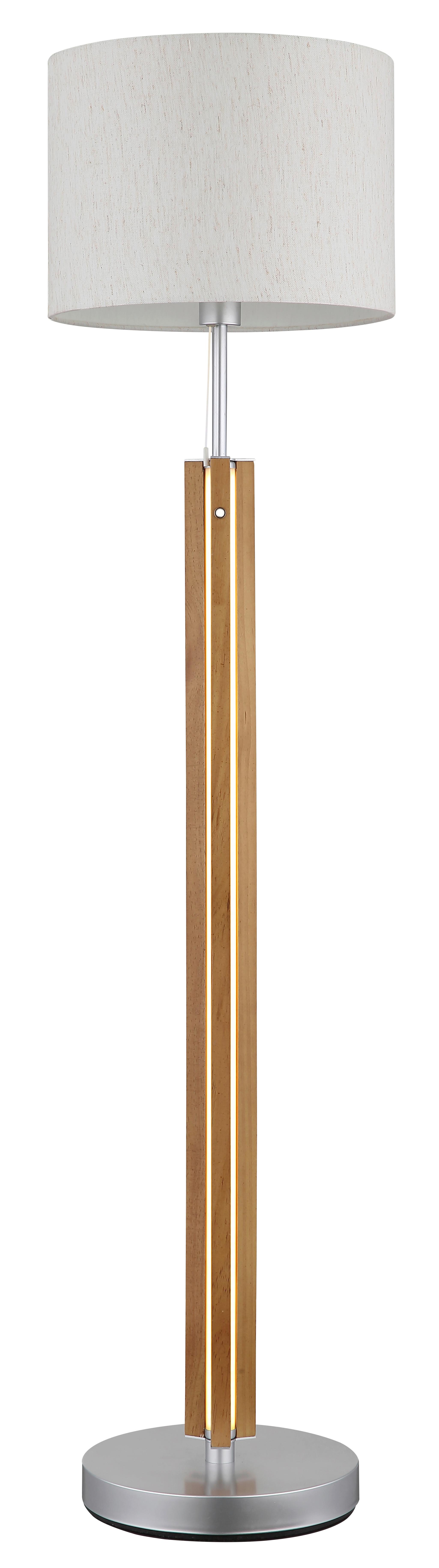 Led Állólámpa 41730246 Taugus - natúr színű/sötétbarna, Natur, műanyag/textil (35/145cm)