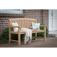 Gartenbank Woodie ca. 150x94x57 cm Teak massiv - Teakfarben, Basics, Holz (150/94/57cm) - Gardenson