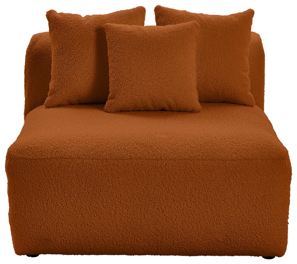 Modul Sofaelement Bloom Rostfarben - Rostfarben, Trend, Textil (100/70/122cm) - Livetastic