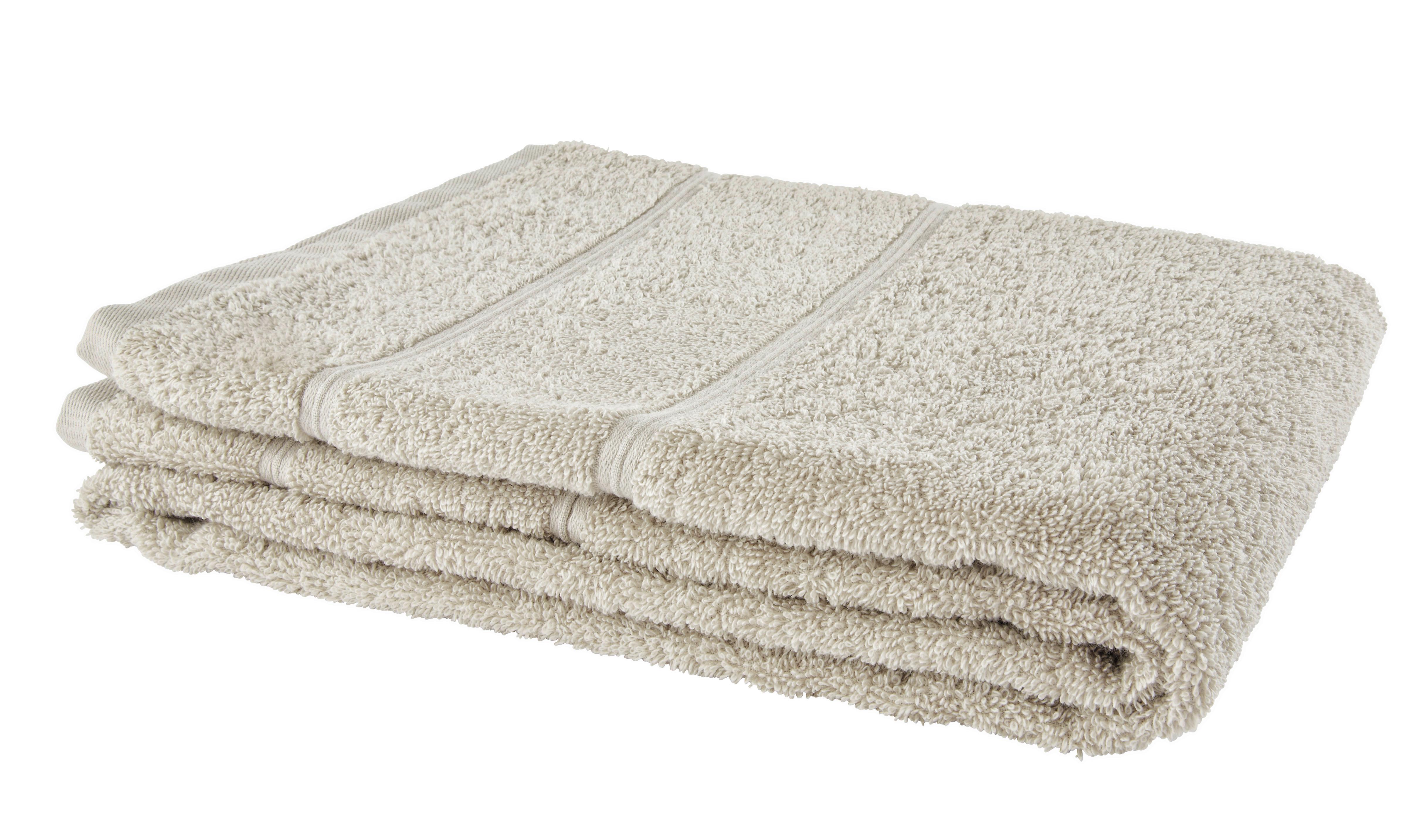 Duschtuch Melanie Stein - Greige, Textil (70/140cm) - Modern Living
