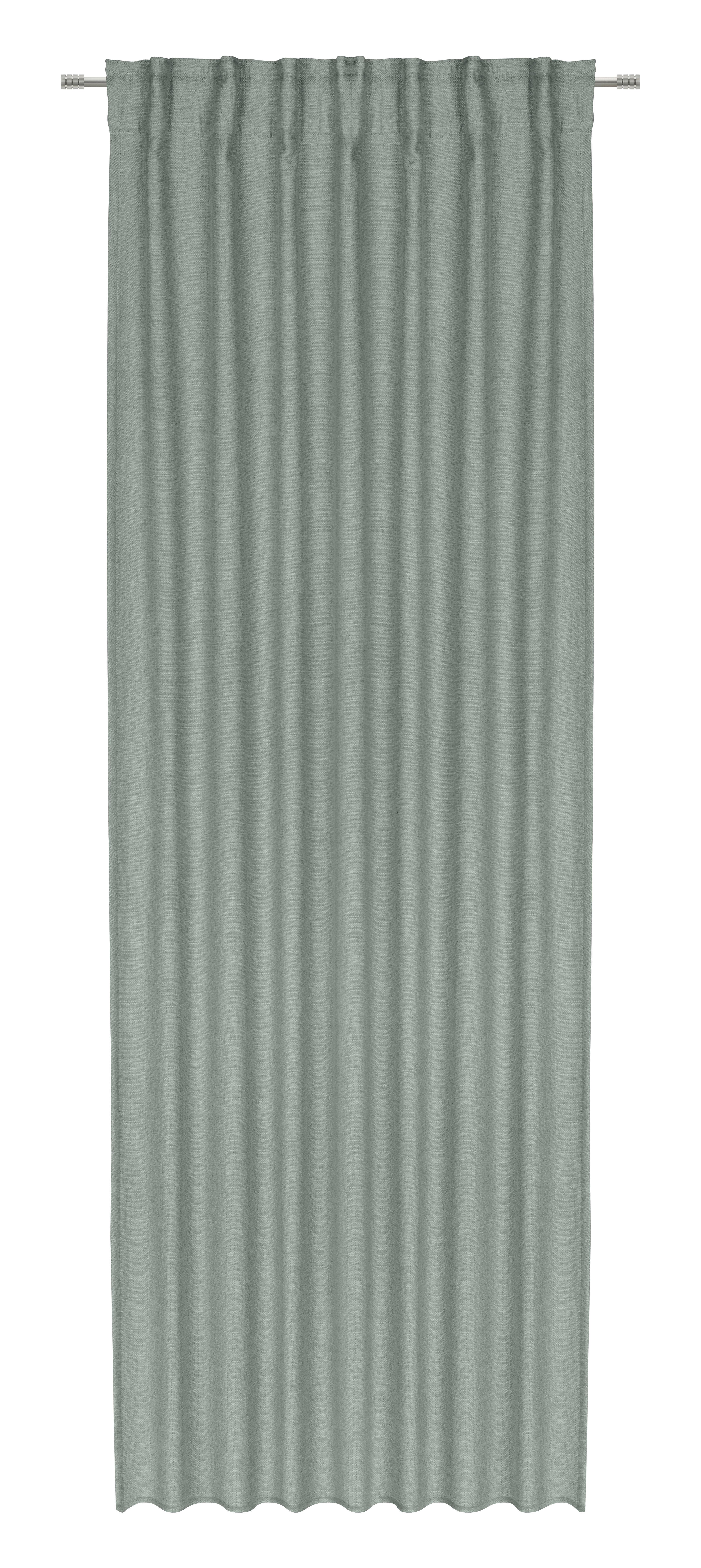 Gotova Zavjesa Alfi  135/255cm - zelena, Konventionell, tekstil (135/255cm) - Modern Living