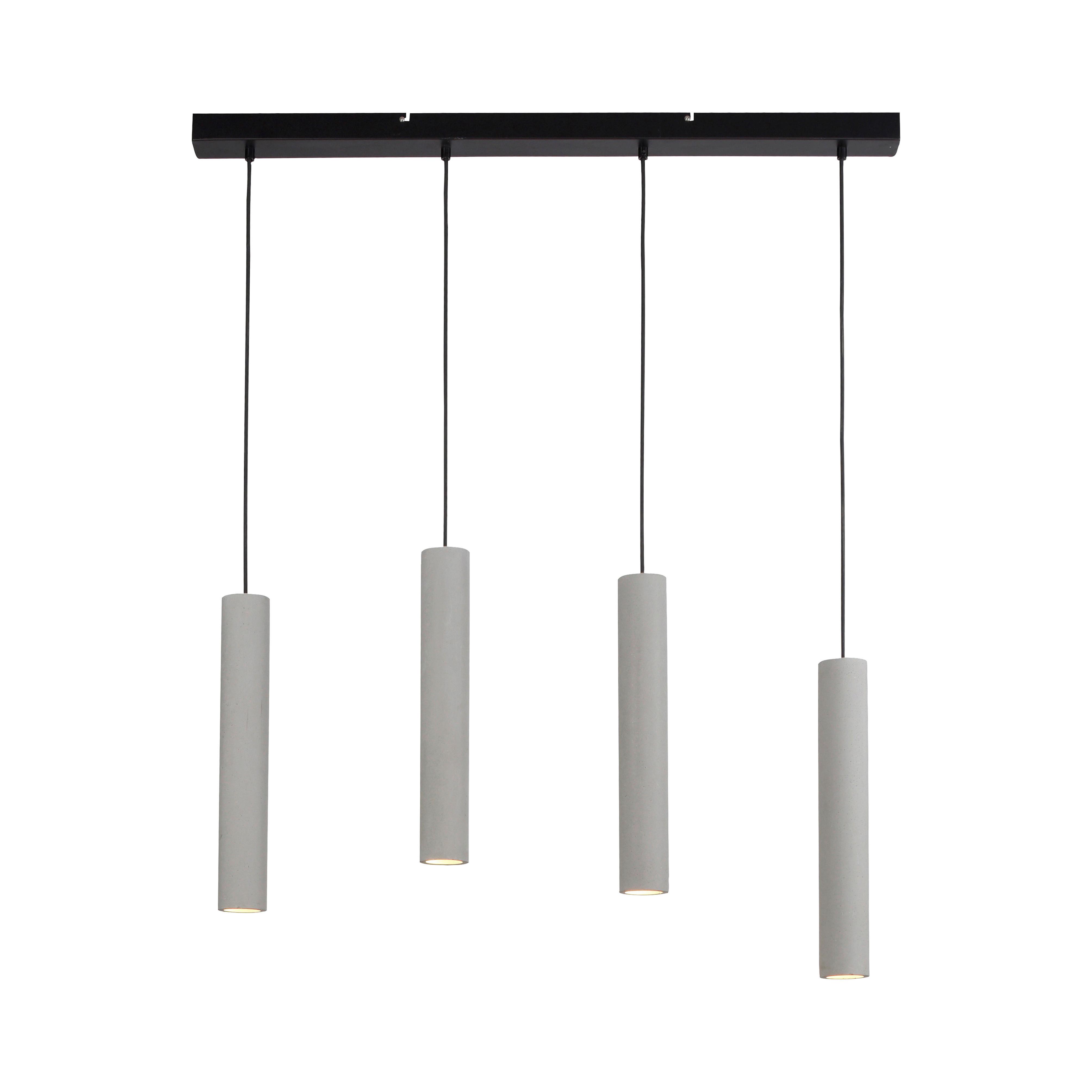 Hängeleuchte Eton max. 35 Watt - Greige, Design, Kunststoff/Metall (100/7,5/120cm) - Paul Neuhaus