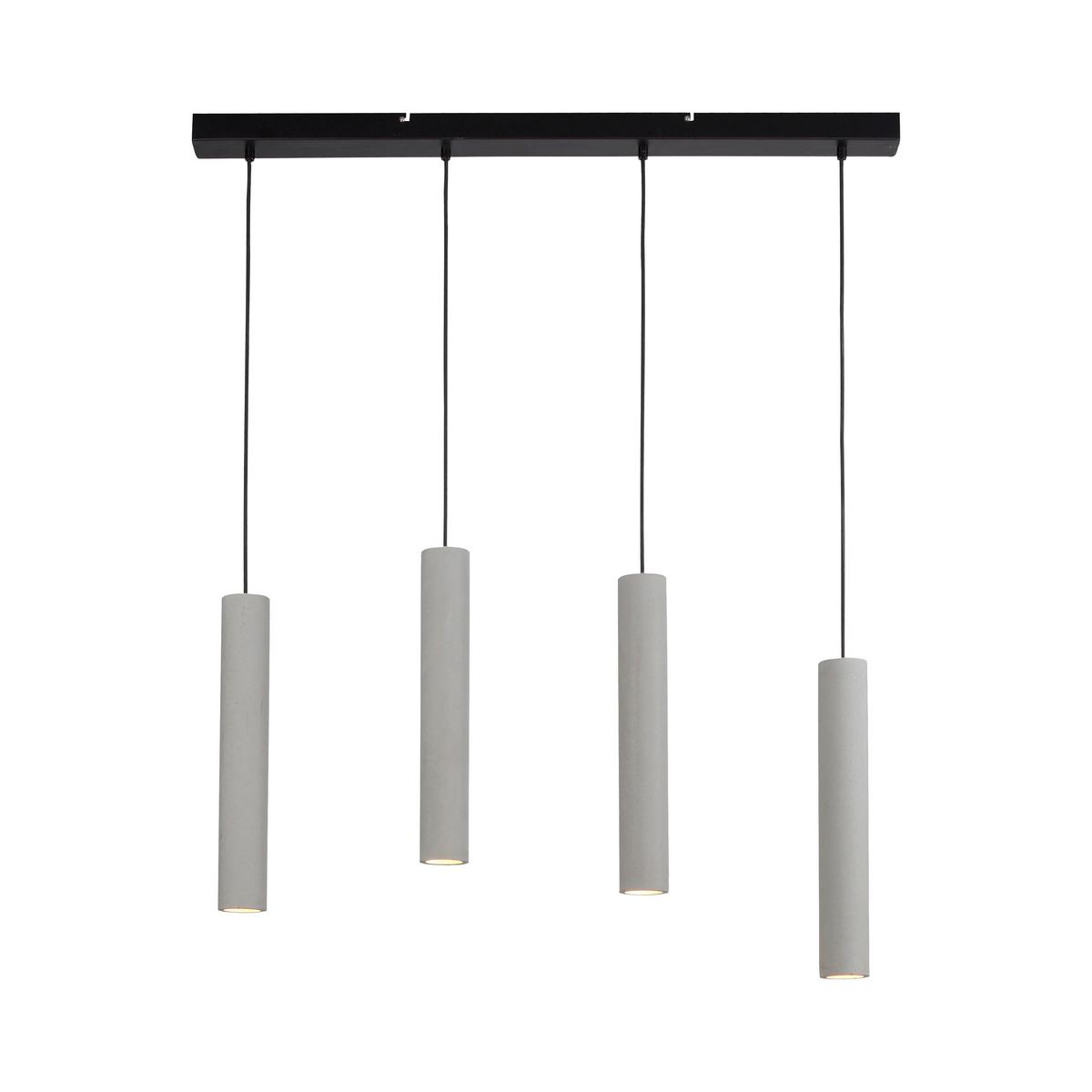 Hängeleuchte Eton max. 35 Watt - Greige, Design, Kunststoff/Metall (100/7,5/120cm) - Paul Neuhaus