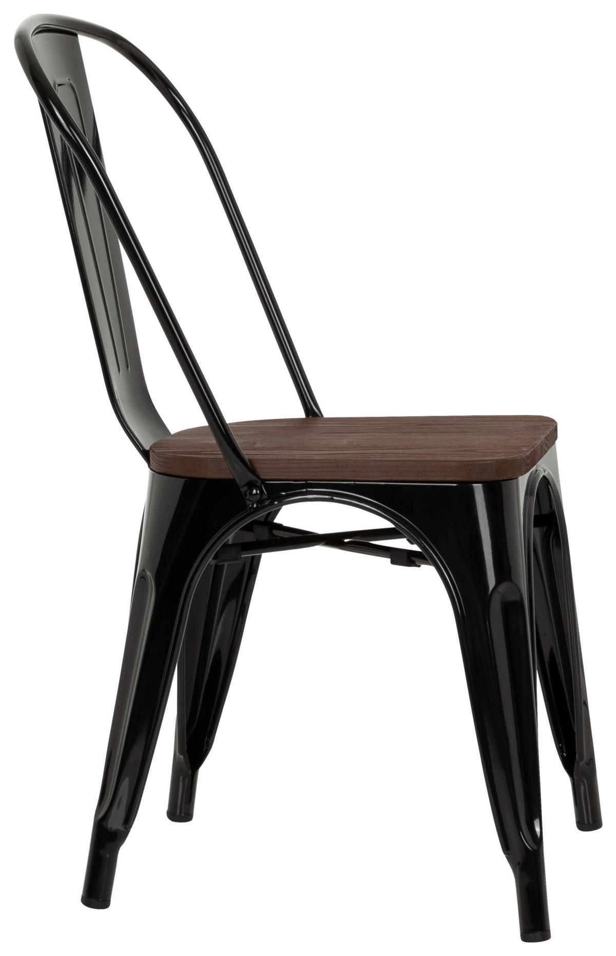 Stol Vantaggio Comfort W, Črna, Brest - črna/temno rjava, Basics, kovina/les (44/84/54cm) - MID.YOU