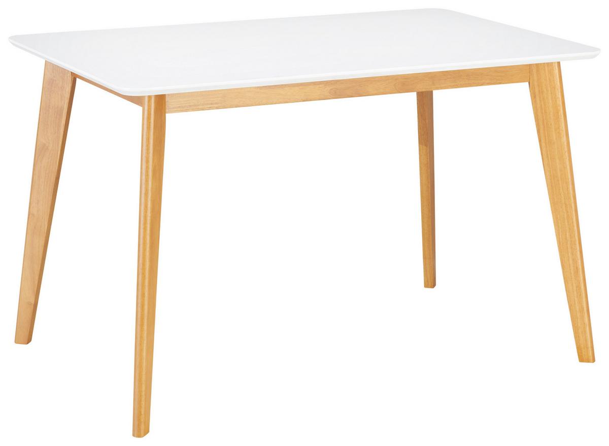 STÓŁ DO JADALNI ASTRID - kolor dębowy/biały, Design, drewno (120/80/76cm) - Livetastic