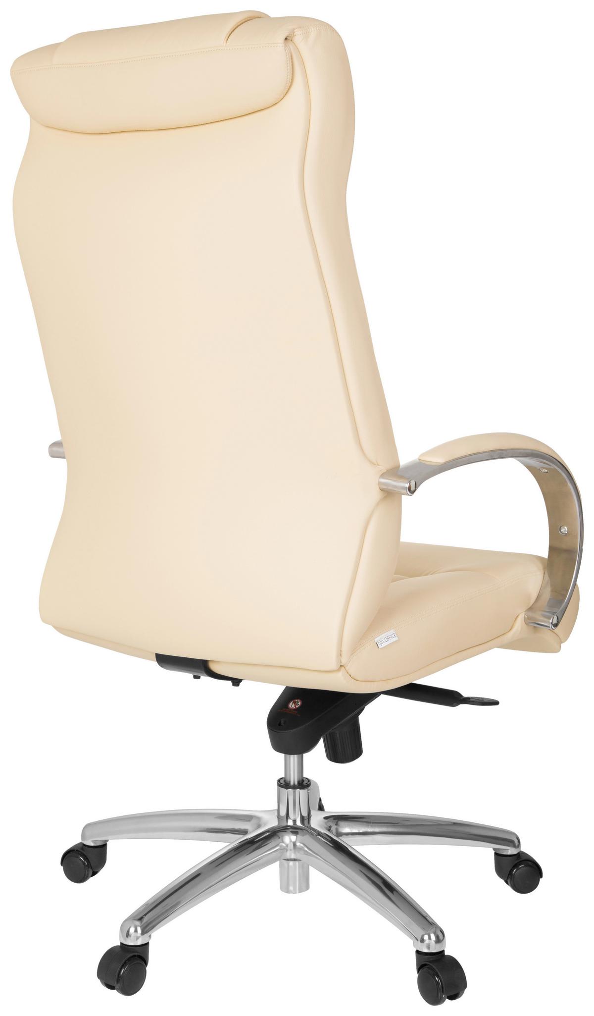 Pisarniški Stol Xxl G 600, Bež - srebrne barve/bež, Basics, kovina/umetna masa (60/131/49cm) - MID.YOU