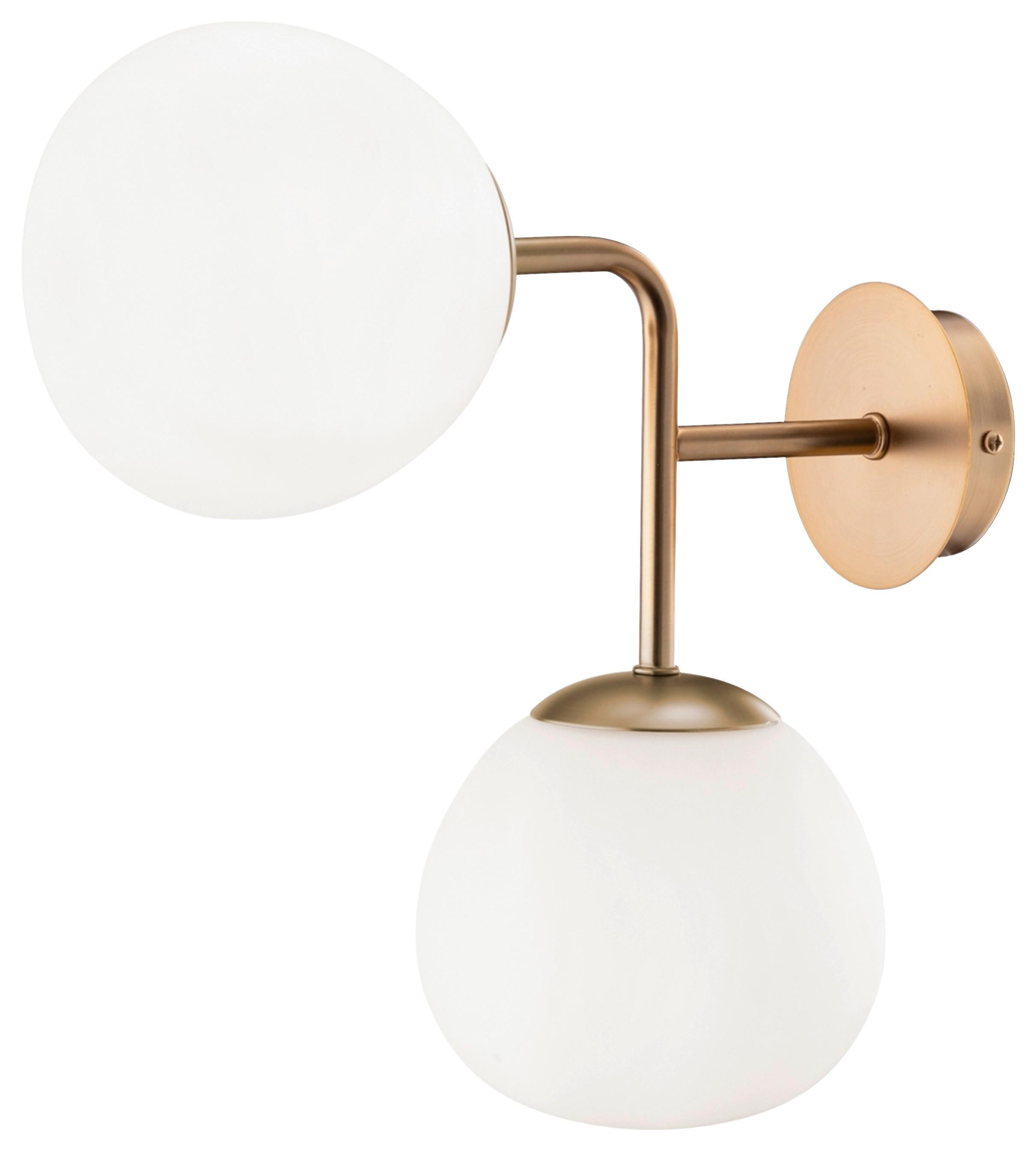 Wandleuchte Erich Messingfarben max. 40 Watt - Messingfarben, Basics, Glas/Metall (15/36/33cm) - MAYTONI