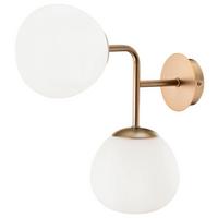 Stenska Svetilka Erich - barve medenine, Basics, kovina/steklo (15/36/33cm) - MAYTONI