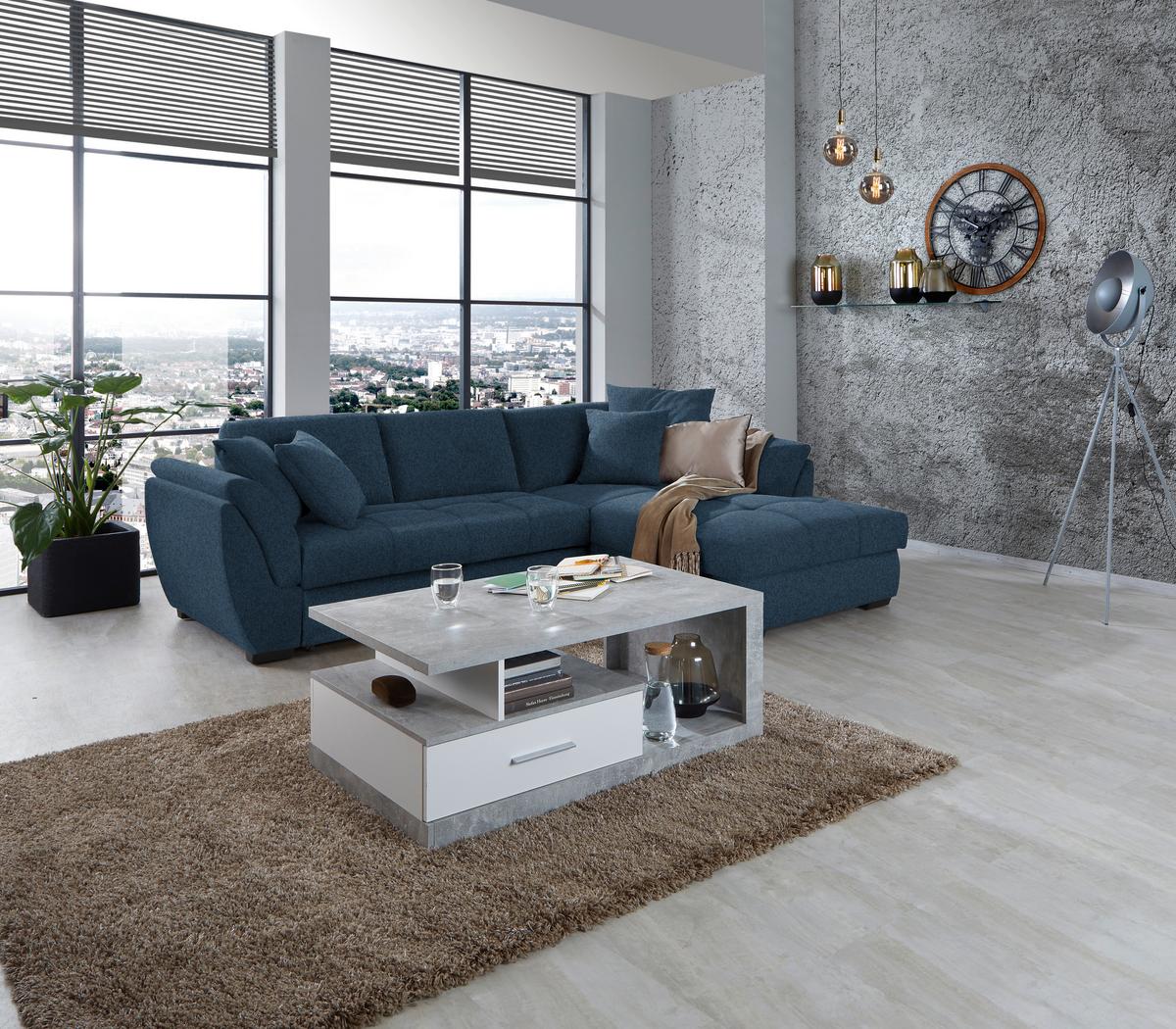 Coltar Berisso - albastru închis, Design, textil (278/187cm) - Mömax