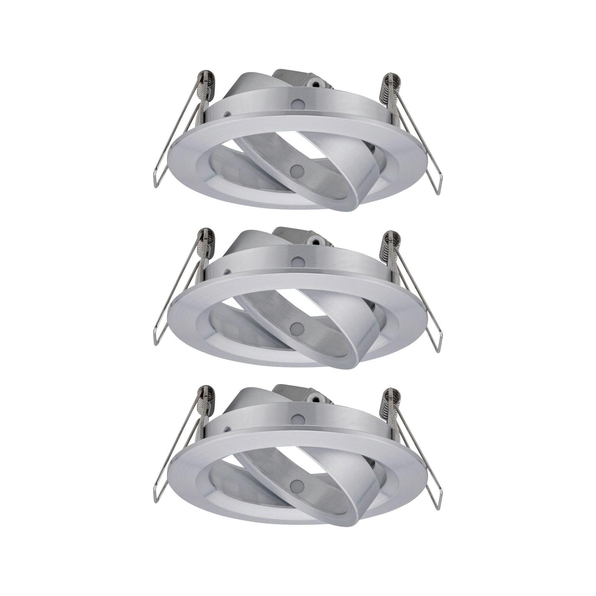 Deckenleuchte Choose! Spot Set max. 10 Watt, 3-teilig - Alufarben, Basics, Metall (8,4cm) - Paulmann