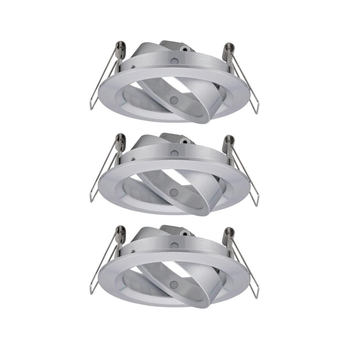 Deckenleuchte Choose! Spot Set max. 10 Watt, 3-teilig - Alufarben, Basics, Metall (8,4cm) - Paulmann