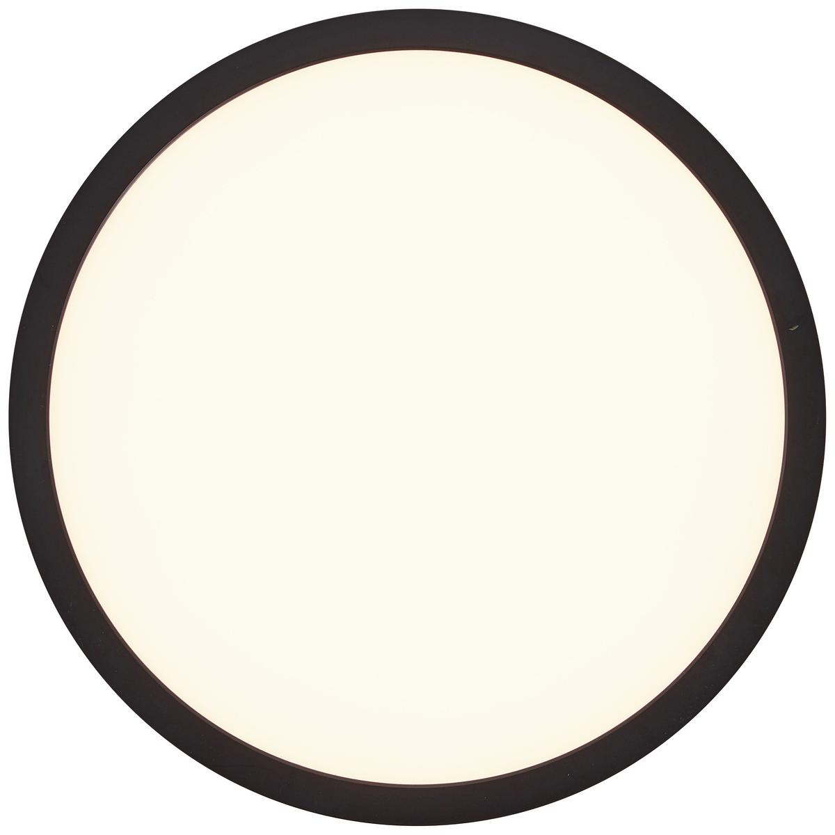 LED-Paneel Tuco Schwarz/Weiß max. 16 Watt - Schwarz/Weiß, Basics, Kunststoff (25/2,1cm) - Brilliant