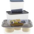 Box mit Deckel Lorry Grau - Transparent, KONVENTIONELL, Kunststoff (5l) - PLAST 1